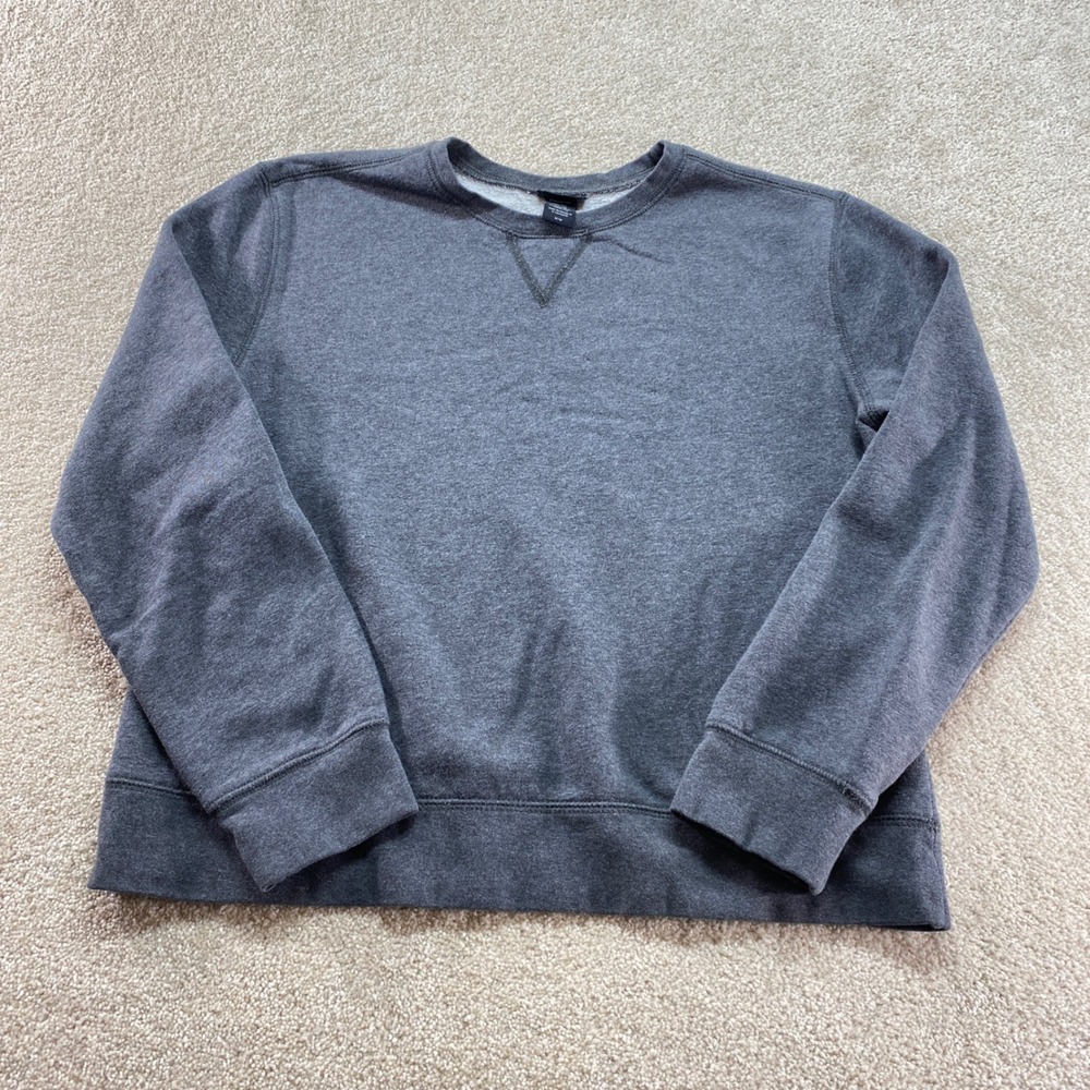 Joe Boxer Sweatshirt Womens Medium Gray Crewneck Fleece Pullover‎ Lounge